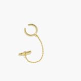 Madewell Jewelry | Nwt Madewell 14k Delicate Collection Demi-Fine Chain Ear Cuff | Color: Gold | Size: Os