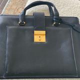 Gucci Bags | Gucci Black Briefcase With Gold Hardware Computer Case Laptop Case | Color: Black/Gold | Size: Os