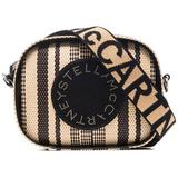 Stella Logo Woven Camera Bag - Black - Stella McCartney Shoulder Bags