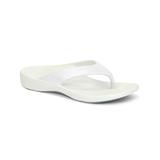 Aetrex Women's Flip-Flops White - White Shimmer Maui Waterproof Flip-Flop - Women