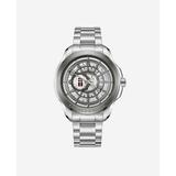 Kenneth Cole | Silver + Gunmetal Two-Tone Watch With Stainless Steel Bracelet
