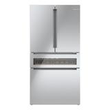 Bosch 800 Series 21-cu ft 4-Door Counter-depth French Door Refrigerator with Ice Maker (Stainless Steel) ENERGY STAR | B36CL81ENG