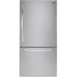 LG 24.1-cu ft Bottom-Freezer Refrigerator with Ice Maker (Stainless Steel) ENERGY STAR | LDCS24223S