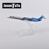 JASON TUTU 16cm Mongolian ERJ145 Airplane Model Plane Model Aircraft Diecast Metal 1/400 Scale