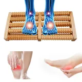 3/5 Rows Wooden Foot Massager 3D Shiatsu Roller Massage Relieve Body Stress Muscle Massager