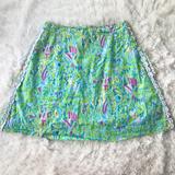 Lilly Pulitzer Skirts | Lilly Pulitzer Rare Hops And Pops Frog Parade Sonia Skirt Mardi Gras Size 8 | Color: Green/Pink | Size: 8