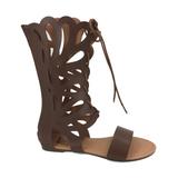 Karyns Women's Sandals BROWN - Brown Teardrop Gladiator Sandal - Women