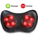 Costway Shiatsu Pillow Massager for Shoulders, Neck & Back with Heat, Deep Kneading, Car Seat