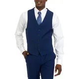 Kenneth Cole Reaction Men's Blue Multi Pattern Vest, Small