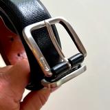 Coach Accessories | Coach Mens Textured Black Belt With Silver Buckle. Size 38 | Color: Black/Silver | Size: 38