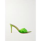 Gianvito Rossi - Elle 85 Patent-leather And Pvc Mules - Green