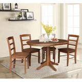 International Concepts Callie Extension 5 Piece Dining Set Wood in Brown, Size 30.1 H in | Wayfair K42-36RXT-27B-C2-4