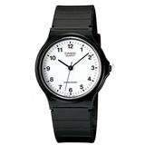 Casio Collection Quartz White Dial Black Strap Unisex Watch MQ-24-7BLL