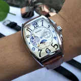 Fashion Men Watches Luxury Men Automatic Mechanical Watches Tonneau Watches Men Moon Phase Watches