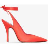 Red Venus 115 Satin Pumps - Red - The Attico Heels