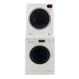 Equator 18lbs White Super Compact Washer 13lbs White Compact Dryer - Stackable Set | Wayfair EW 824N + ED 848