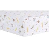 Trend Lab Jungle Fun Animal Fitted Crib Sheet Cotton, Size 28.0 W x 52.0 D in | Wayfair 101569
