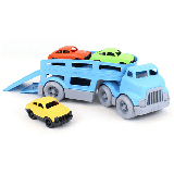 Green Toys Car Carrier Vehicle Set Toy with 3 Mini Cars Blue Standard