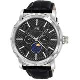 Nycm21 Moon Phase Leather Strap Watch