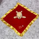Disney Accessories | Disney Baby Winnie The Pooh Hello There Lovey Security Blanket | Color: Red/Yellow | Size: Osbb