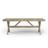 Gracie Oaks Cypress Outdoor Dining Table Wood in Brown, Size 29.5 H x 82.7 W x 35.4 D in | Wayfair D385117B7D4C451991A3C2ABA859225C