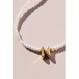 Monogram Mother-Of-Pearl Necklace By Anthropologie in