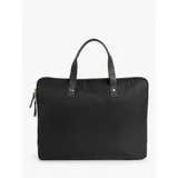 John Lewis & Partners Florence 15 Nylon Laptop Bag, Black