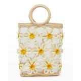 Mini Daisy Crochet Top-Handle Bag