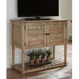 Signature Design by Ashley Furniture Cabinets Antique - Brown Lennick Accent Cabinet