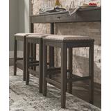 Signature Design by Ashley Furniture Barstools & Stools Brown - Brown Rokane Rectangular Dining Room Counter Table Set