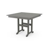 POLYWOOD® Dining Table Plastic in Gray, Size 29.05 H x 37.73 W x 37.73 D in | Wayfair FDT37GY