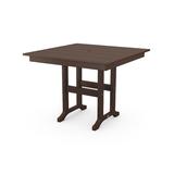 POLYWOOD® Dining Table Plastic in Brown, Size 29.05 H x 37.73 W x 37.73 D in | Wayfair FDT37MA