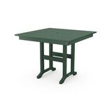 POLYWOOD® Dining Table Plastic in Green, Size 29.05 H x 37.73 W x 37.73 D in | Wayfair FDT37GR