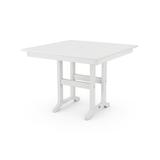 POLYWOOD® Dining Table Plastic in White, Size 29.05 H x 37.73 W x 37.73 D in | Wayfair FDT37WH