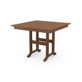 POLYWOOD® Dining Table Plastic in Brown, Size 29.05 H x 37.73 W x 37.73 D in | Wayfair FDT37TE