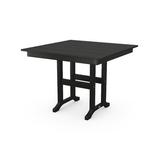 POLYWOOD® Dining Table Plastic in Black, Size 29.05 H x 37.73 W x 37.73 D in | Wayfair FDT37BL