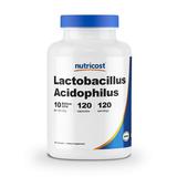 Nutricost Lactobacillus Acidophilus 10 Billion CFU, 120 Vegetarian Capsules - Positive Probiotic Balance