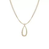 Napier Women's Gold Tone 32 Inch Organic Gold Pendant Necklace