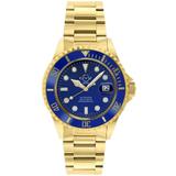 Liguria Watch Dial Gold Bracelet - Blue - Gv2 Watches