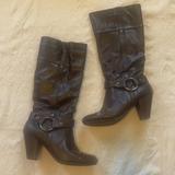 American Eagle Outfitters Shoes | Ae Knee High Heeled Boots | Color: Brown | Size: 7.5
