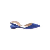 Paul Andrew Flats: Blue Solid Shoes - Size 36