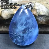 Natural Blue Aquamarine Necklace Pendant For Woman Lady Man Love Gift Crystal Silver Clear Gemstone