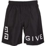 4g Long Black Swim Shorts - Black - Givenchy Beachwear