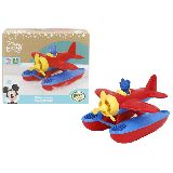 Green Toys Disney Mickey Mouse Seaplane Red/Blue Floating Play Vehicle 100% Recycled Plastic
