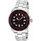 Invicta Pro Diver 20121 Men's Round Black & Ruby Analog Stainless
