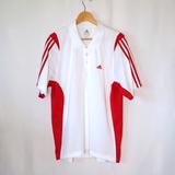 Adidas Shirts | Adidas Equipment Football Shirt Jersey White Soccer Size Large | Color: Red/White | Size: L