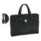 Women's Black Southern Connecticut Owls Leather Briefcase