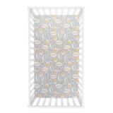 Indigo Safari Metz Jungle Pals 2 Pack Microfiber Fitted Crib Sheets Polyester in Gray, Size 28.0 W x 52.0 D in | Wayfair