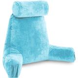 Husband Pillow Medium Carolina Blue, Backrest For Kids, Teens, Petite Adults - Reading Pillows w/ Arms, Adjustable Plush Memory Foam | Wayfair