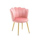Side Chair - Everly Quinn Velvet Side Chair Velvet in Pink, Size 29.9 H x 23.8 W x 22.8 D in | Wayfair 09F5A128BC074CBBBBC046F0A951197C